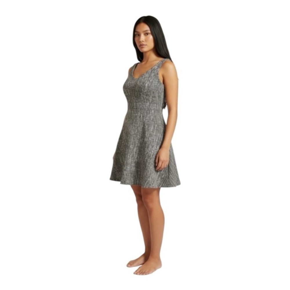 Lulu’s Grey Bouclé Skater Mini Dress XS | Chic Classic Fit & Flare | New
